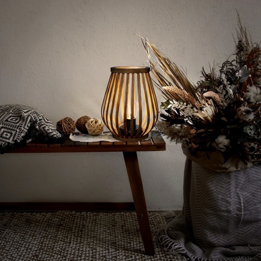 LED dekorativna stona lampa LED/2xAA bambus