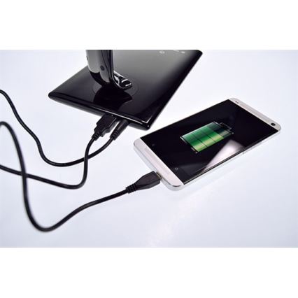 LED stolna lampa za prigušivanje USB konektor LED/12W/230V bijela