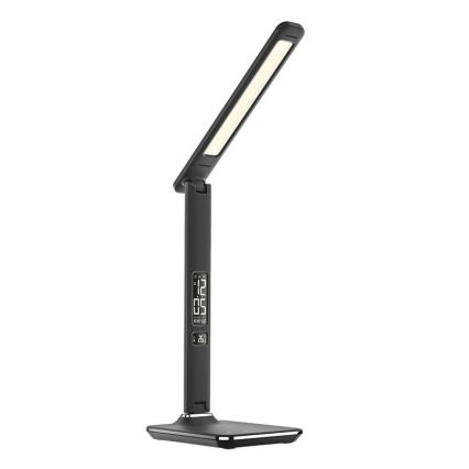LED prigušiva stona lampa sa displejem LED/9W/230V crna