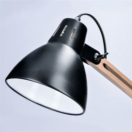 Stona lampa FALUN 1xE27/25W/230V crna/hrast