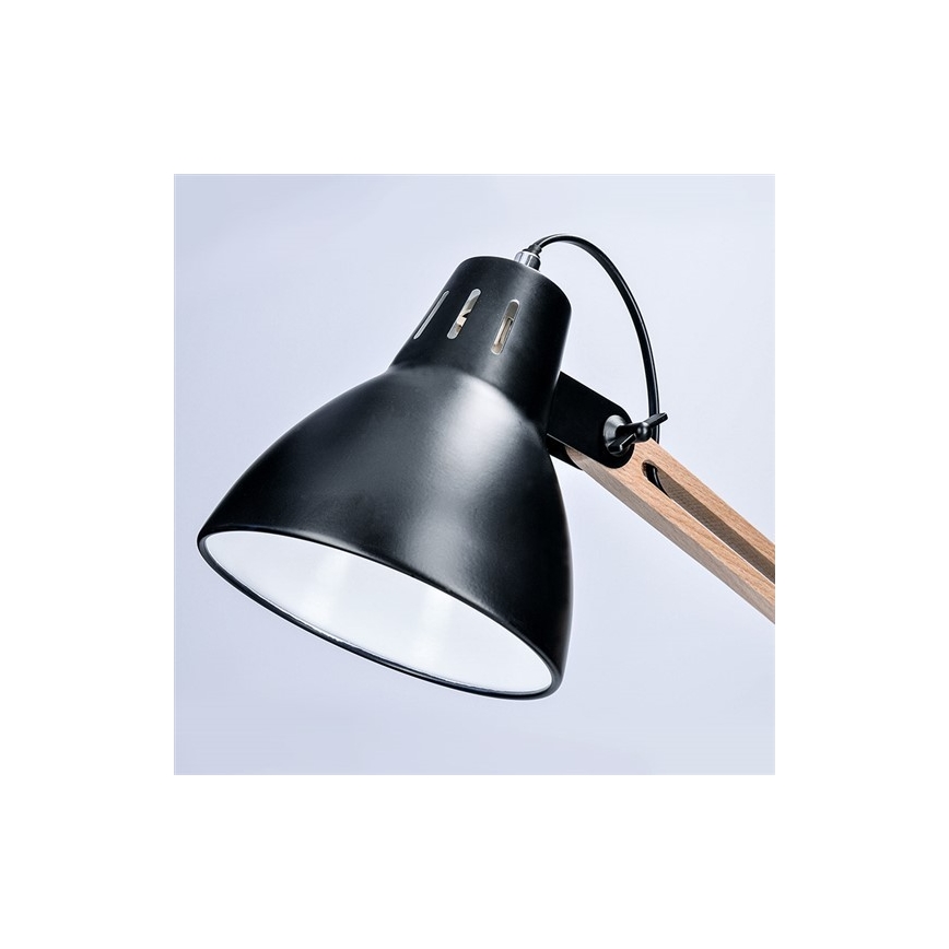 Stona lampa FALUN 1xE27/25W/230V crna/hrast
