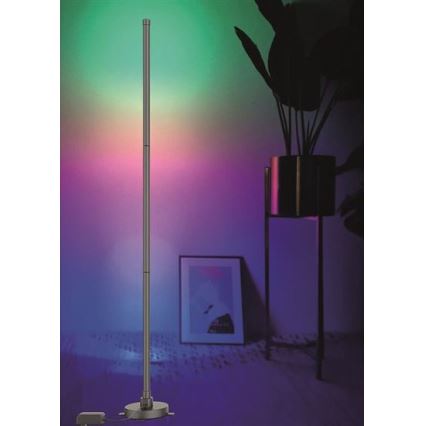 LED RGB prigušiva podna lampa RAINBOW LED/18W/230V Wi-Fi Tuya + daljinsko upravljanje