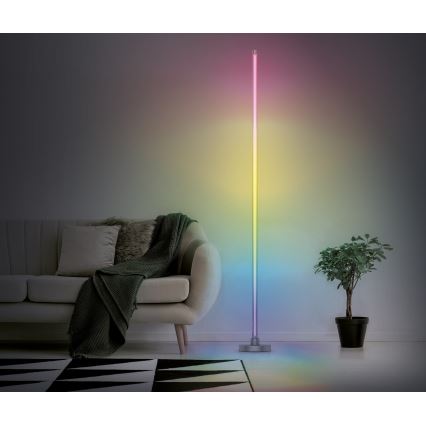 LED RGB prigušiva podna lampa RAINBOW LED/18W/230V Wi-Fi Tuya + daljinsko upravljanje