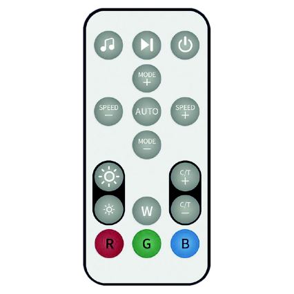 LED RGB prigušiva podna lampa RAINBOW LED/18W/230V Wi-Fi Tuya + daljinsko upravljanje