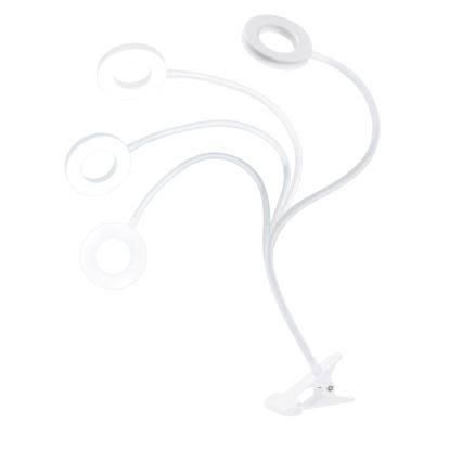 LED prigušiva stona lampa sa stezaljkom LED/8W/230V 3000/4000/5000K bela