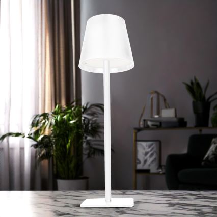 LED prigušiva punjiva dodirna stona lampa LUCCA LED/3,7V 3000/4000/6500K 2000 mAh bela
