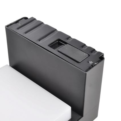 LED solarno zidno svetlo sa senzorom pokreta i sumraka PALERMO LED/5W/3,7V 2000 mAh IP54 crno