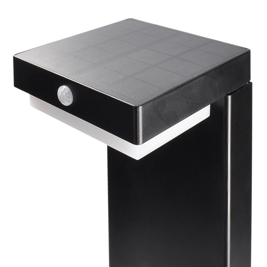 LED solarna lampa sa senzorom pokreta i sumraka PALERMO LED/5W/5V 2000 mAh IP54 crna