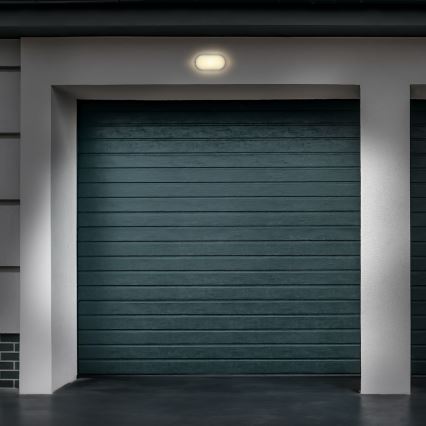 LED spoljašnje zidno svetlo LED/13W/230V 4000K IP54 sivo, ovalnog oblika
