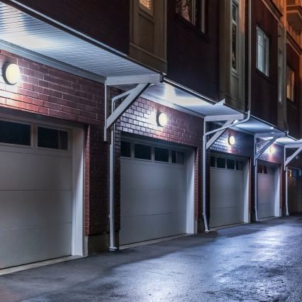 LED spoljašnje zidno svetlo LED/13W/230V 4000K IP54, sivo, okruglo