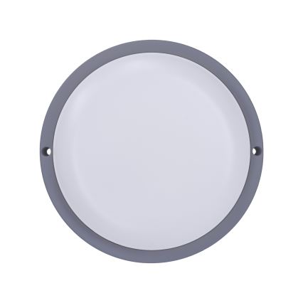 LED spoljašnje zidno svetlo LED/13W/230V 4000K IP54, sivo, okruglo