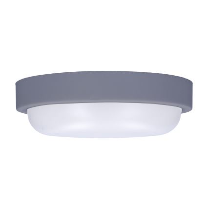 LED spoljašnje zidno svetlo LED/13W/230V 4000K IP54, sivo, okruglo