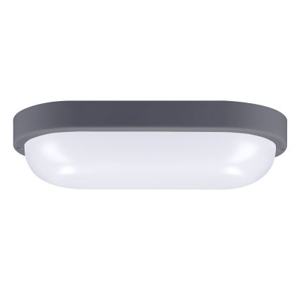 LED spoljašnje zidno svetlo LED/20W/230V 4000K IP54 sivo ovalno