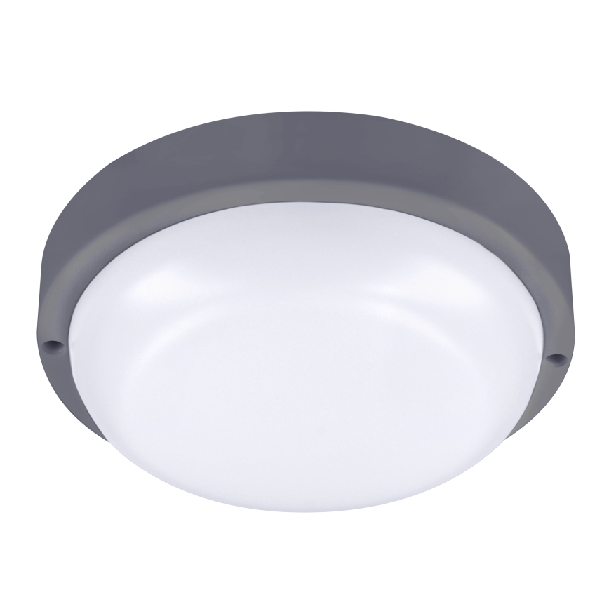LED spoljašnje zidno svetlo LED/20W/230V 4000K IP54 sivo okruglo