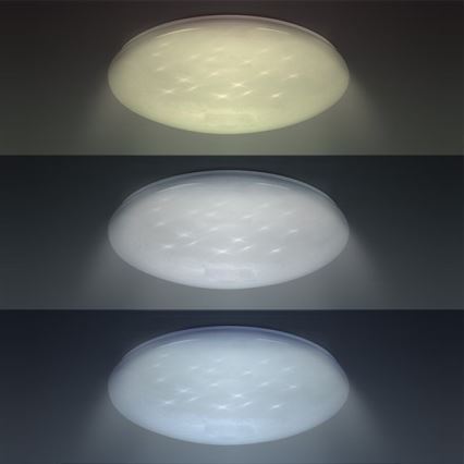 LED prigušiva plafonska svetiljka STAR LED/24W/230V + daljinski upravljač