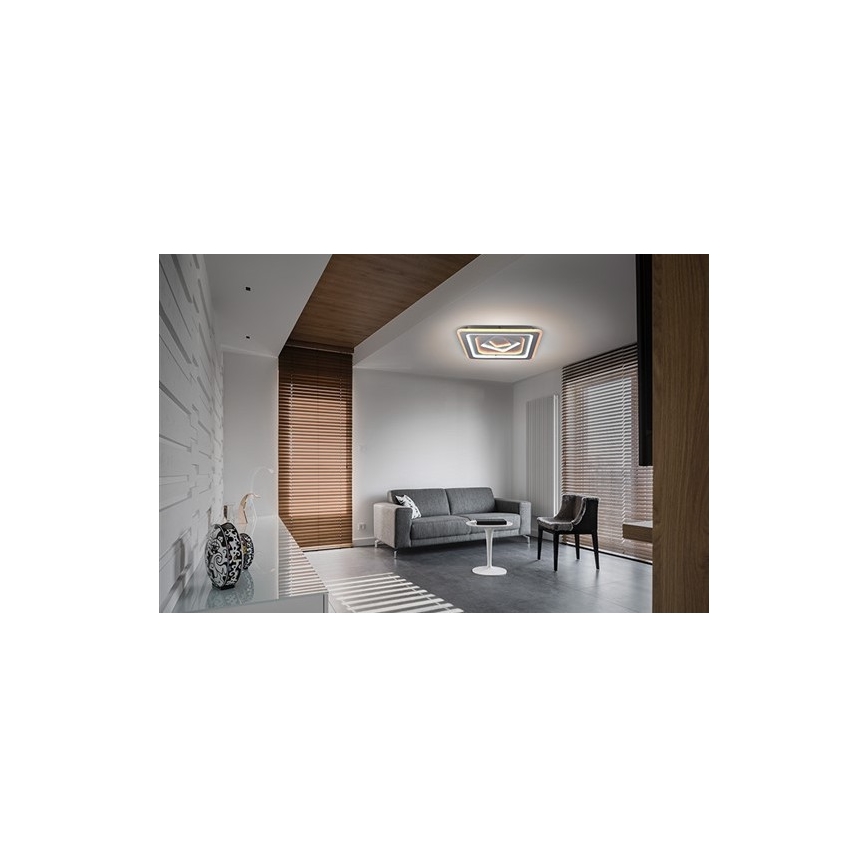LED prigušiva stropna svetiljka TREVISO LED/48W/230V + daljinski upravljač