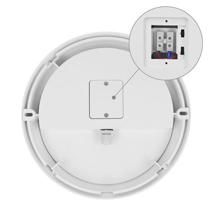LED spoljašnje zidno svetlo sa senzorom 2 u 1 LED/20W/230V 3000/4000/6500K IP65 prečnik 22 cm