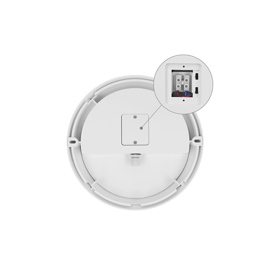 LED spoljašnje zidno svetlo sa senzorom 2 u 1 LED/20W/230V 3000/4000/6500K IP65 prečnik 22 cm