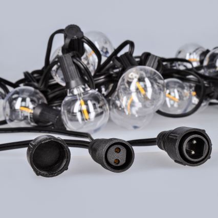 LED spoljni dekorativni niz GIRLANDA 25xE12 20m IP44 topla bela