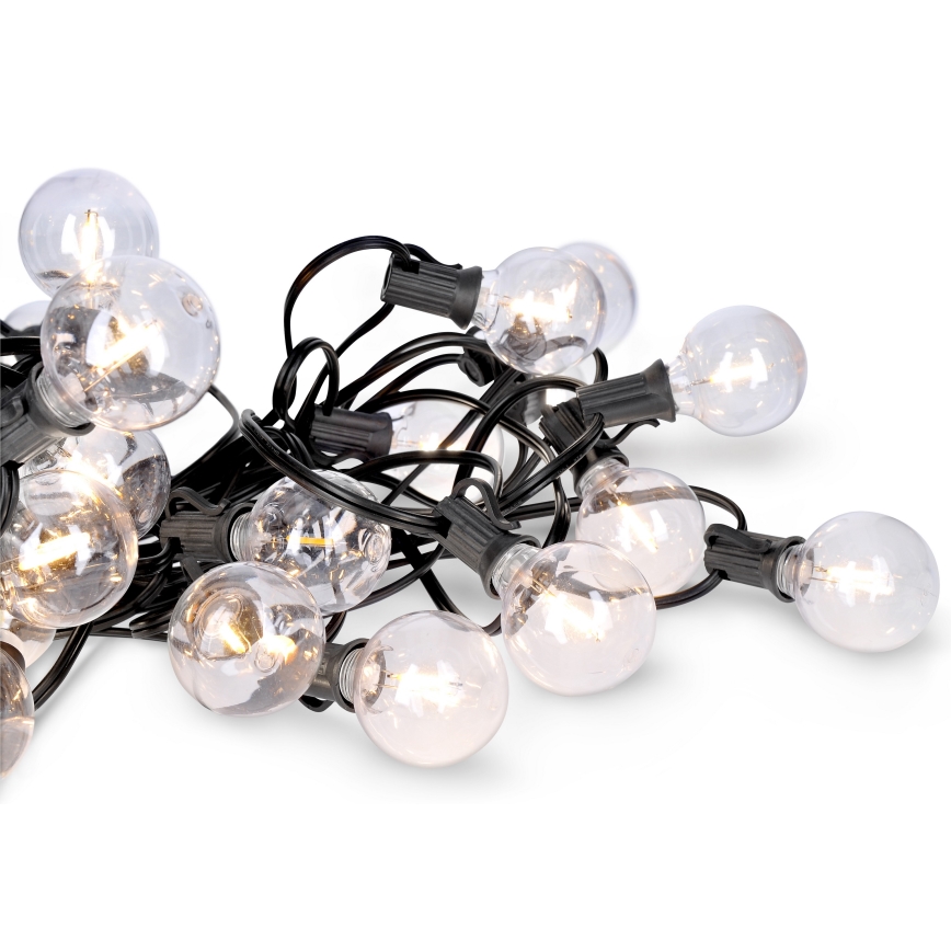 LED spoljni dekorativni niz GIRLANDA 25xE12 20m IP44 topla bela