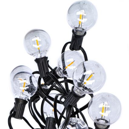 LED spoljni dekorativni niz GIRLANDA 25xE12 20m IP44 topla bela