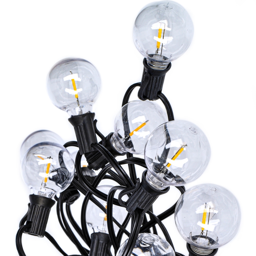LED spoljni dekorativni niz GIRLANDA 25xE12 20m IP44 topla bela