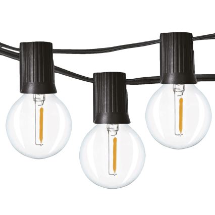 LED spoljni dekorativni niz GIRLANDA 25xE12 20m IP44 topla bela