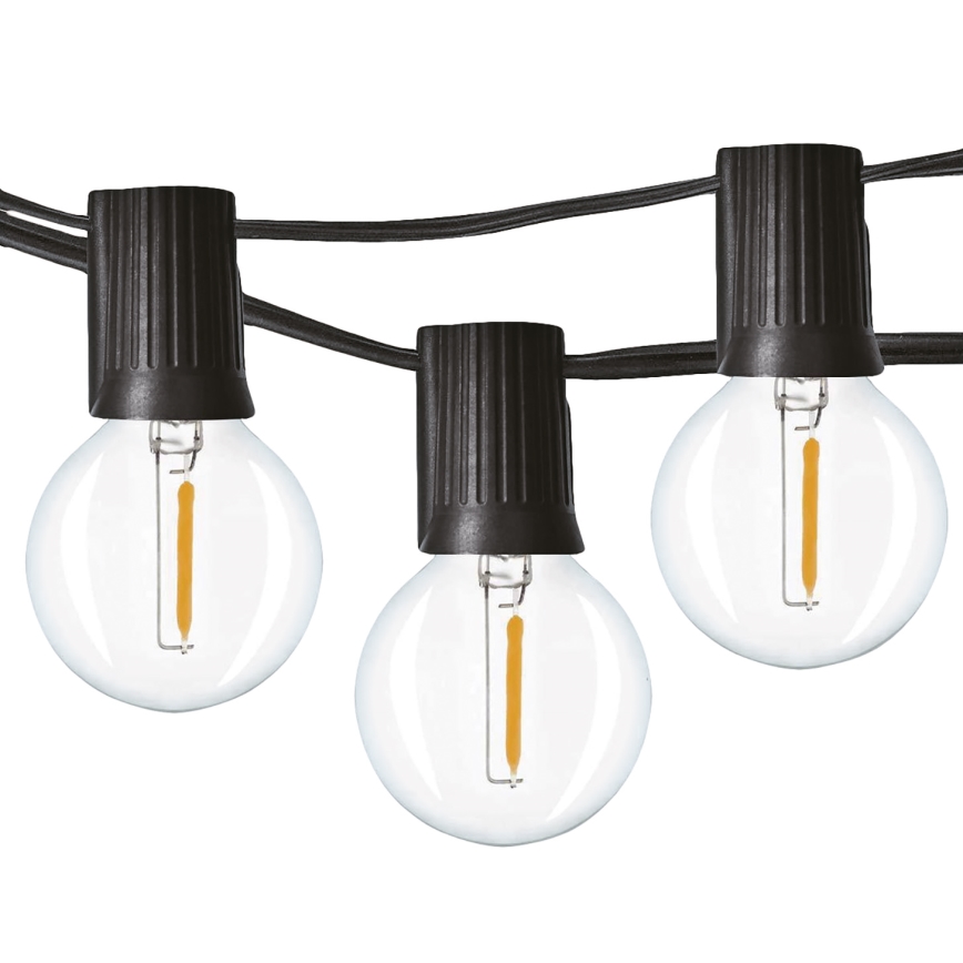 LED spoljni dekorativni niz GIRLANDA 25xE12 20m IP44 topla bela