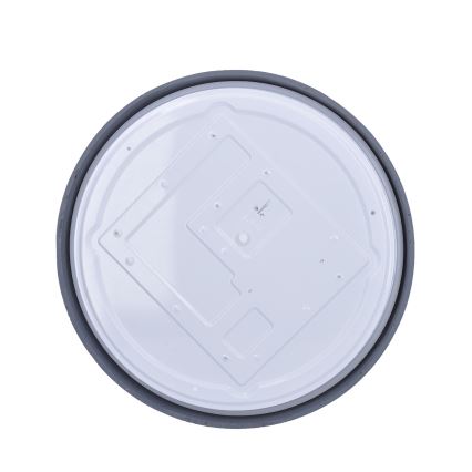 LED prigušiva plafonska lampa GREY LED/48W/230V 3000-6500K siva Ø 38 cm + daljinski upravljač