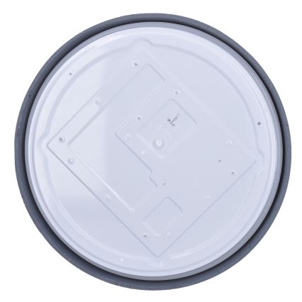 LED prigušiva stropna svetiljka GREY LED/60W/230V 3000-6500K siva, prečnik 49 cm + daljinski upravljač