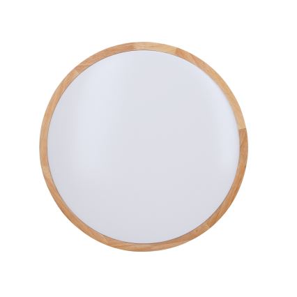 LED prigušiva plafonska lampa SOLID OAK LED/48W/230V 3000-6500K hrast prečnik 39 cm + daljinski upravljač