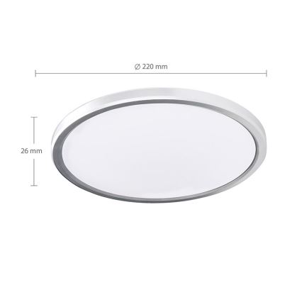 LED plafonsko svetlo za kupatilo ACATE LED/18W/230V 3000/4000/6000K prečnik 22 cm IP54