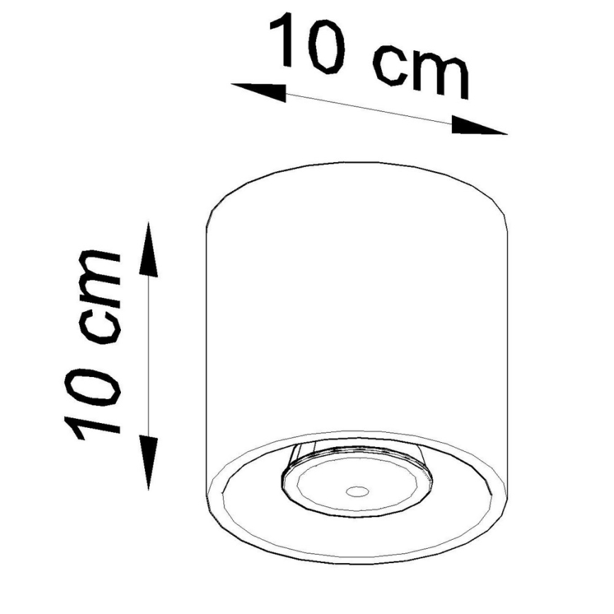 Spot svetiljka ORBIS 1, 1xGU10/10W/230V, bela