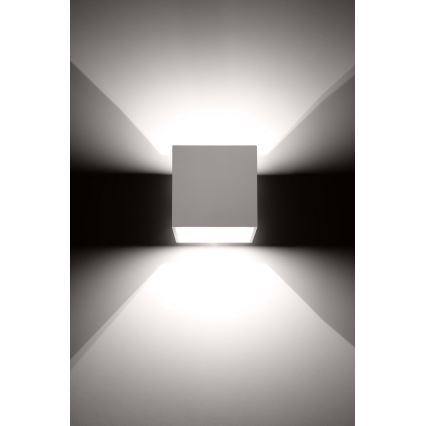 Zidna spot svetiljka QUAD 1 1xG9/8W/230V bela