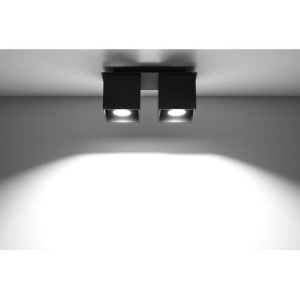 Spot svetiljka QUAD 2, 2x GU10/40W/230V, crna