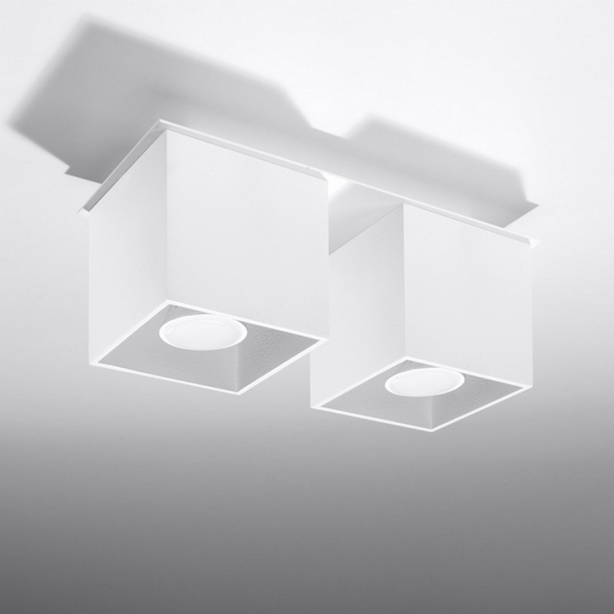 Spot lampa QUAD 2 2xGU10/40W/230V bela