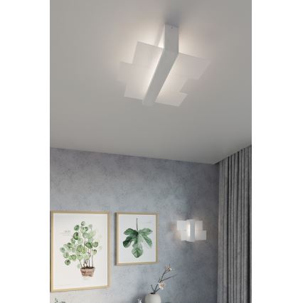 Plafonsko svetlo FENIKS 2 2xE27/60W/230V breza/buk/bela