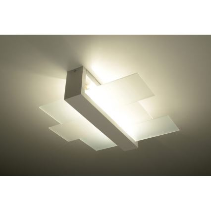 Plafonsko svetlo FENIKS 2 2xE27/60W/230V breza/buk/bela