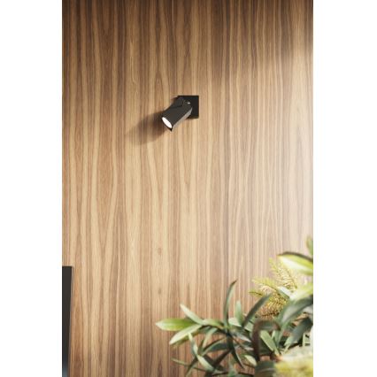 Zidna spot svetiljka MERIDA 1xGU10/40W/230V crna