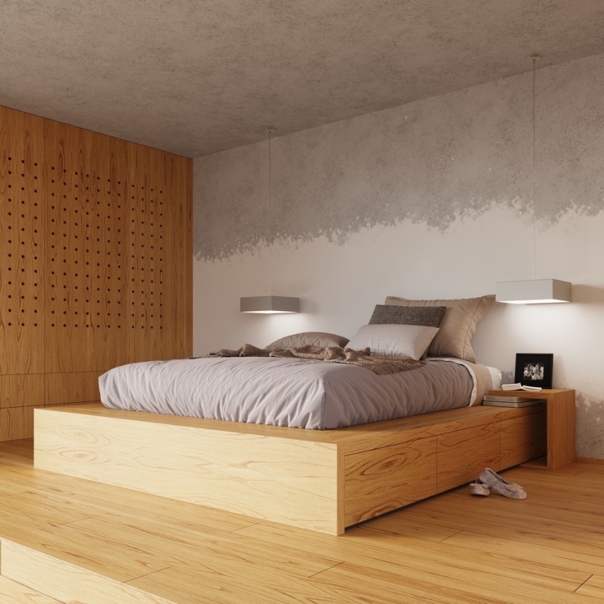 Plafonsko svetlo HORUS 35 2xE27/60W/230V sivo