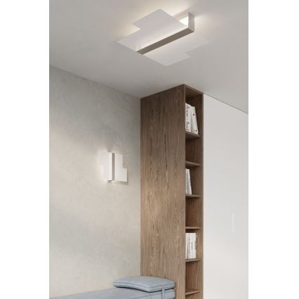 Plafonsko svetlo MASSIMO 2xE27/60W/230V belo/sjajni hrom