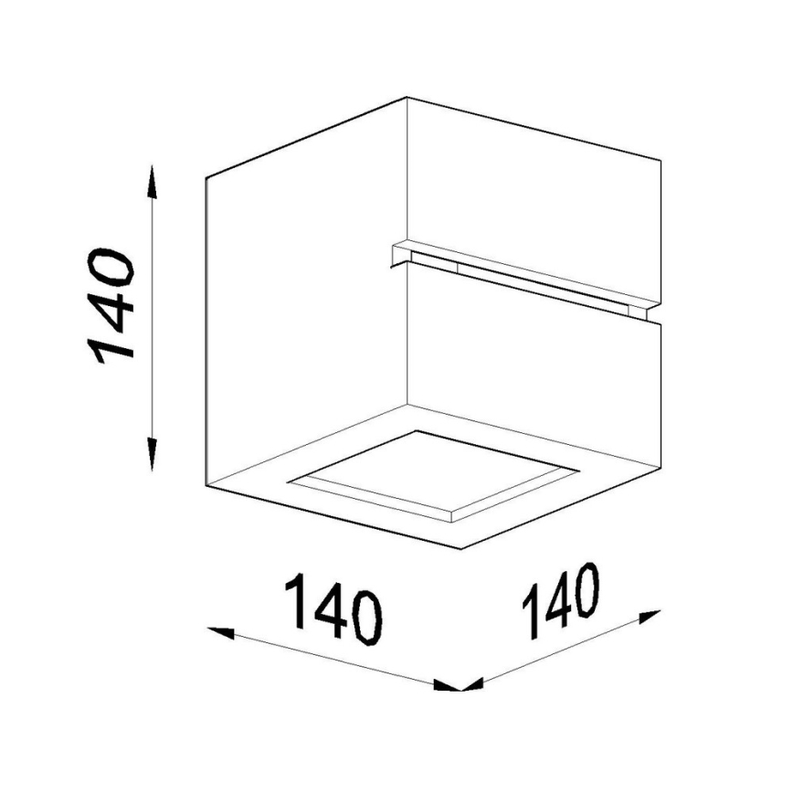 Zidno svetlo LEO LINE 1xE27/60W/230V belo