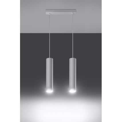 Luster na sajli LAGOS 2 2xGU10/10W/230V, beli