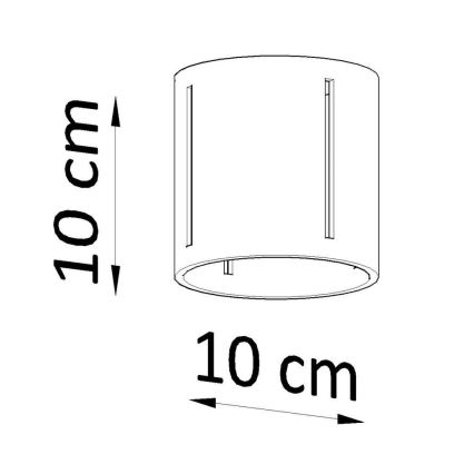 Plafonska lampa INEZ 1xG9/40W/230V siva