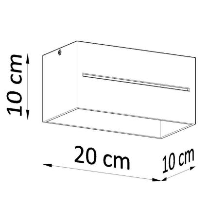Plafonsko svetlo LOBO 2xG9/40W/230V belo
