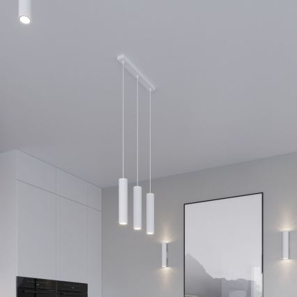 Stropno spot svetlo LAGOS 1xGU10/10W/230V 30 cm bela