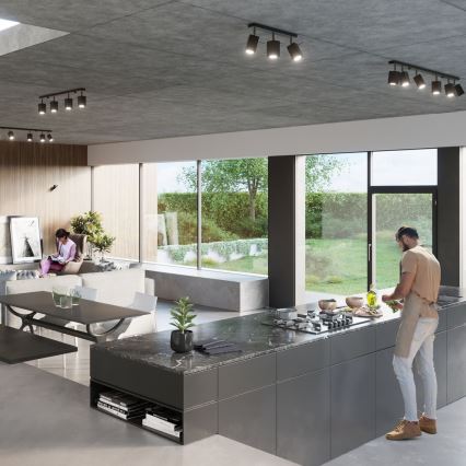 Spot svetiljka MERIDA 6xGU10/40W/230V crna