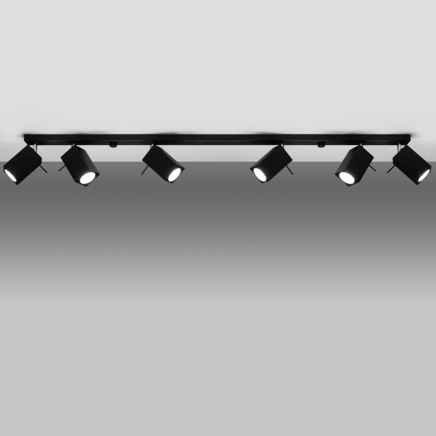 Spot svetiljka MERIDA 6xGU10/40W/230V crna