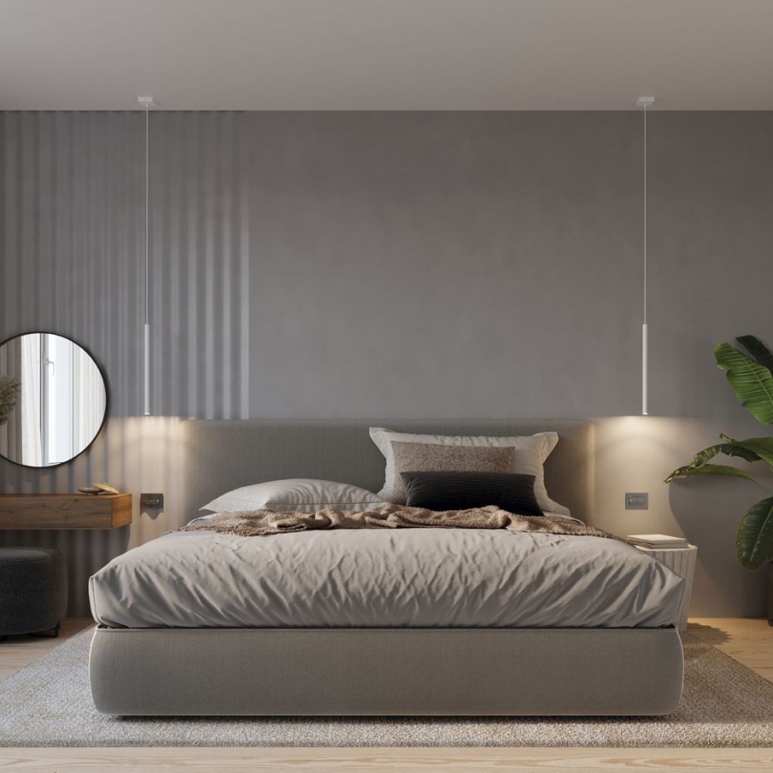 Luster na sajli PASTELO 1xG9/8W/230V bela