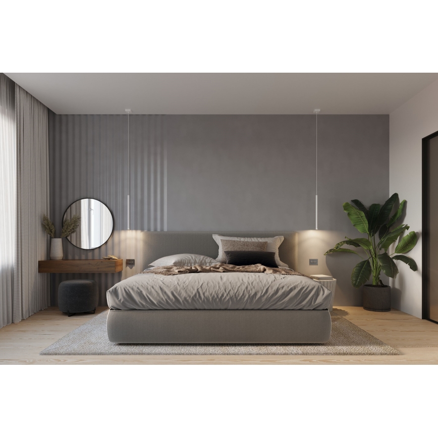 Viseći luster na sajli PASTELO 3xG9/8W/230V, bela
